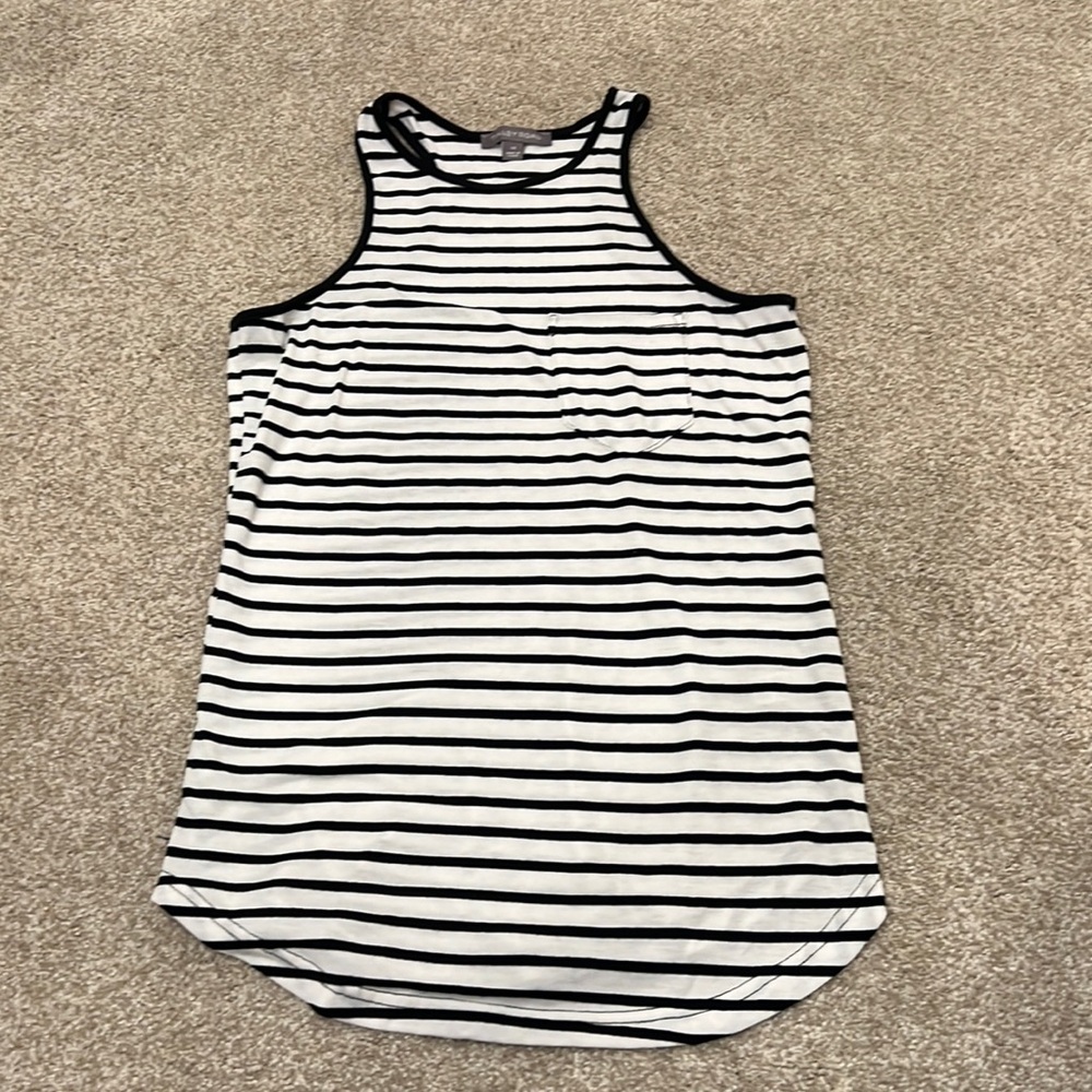 Tinley Road Raceback striped tank with pocket XS